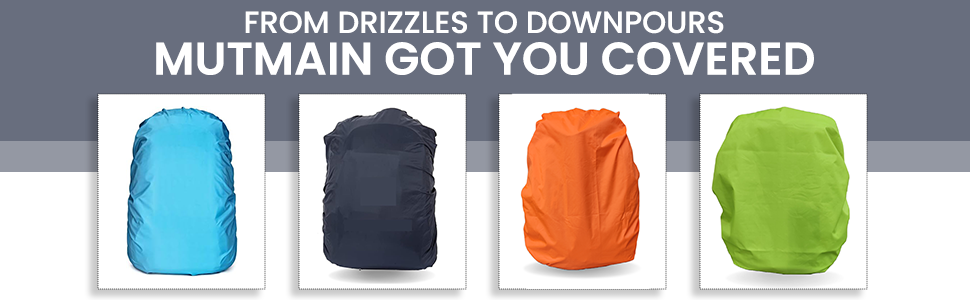 Bag Cover Waterproof 40L to 50L PU Coated Rain Cover for Backpack Bags, Suitable Bags for Laptop, School, Tail, Trekking, Travel Bag with Adjustable Buckle and Storage Pouch (Navy Blue) 131 SPN-FOR1