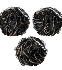 Black Loofah Gold Edge