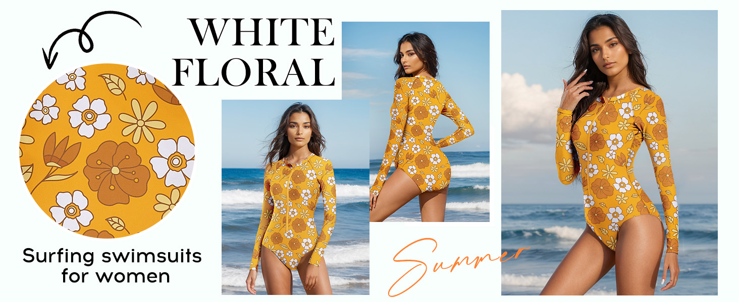 womens one swimsuits for women long sleeve swimsuit rash guard long sleeve one for womens