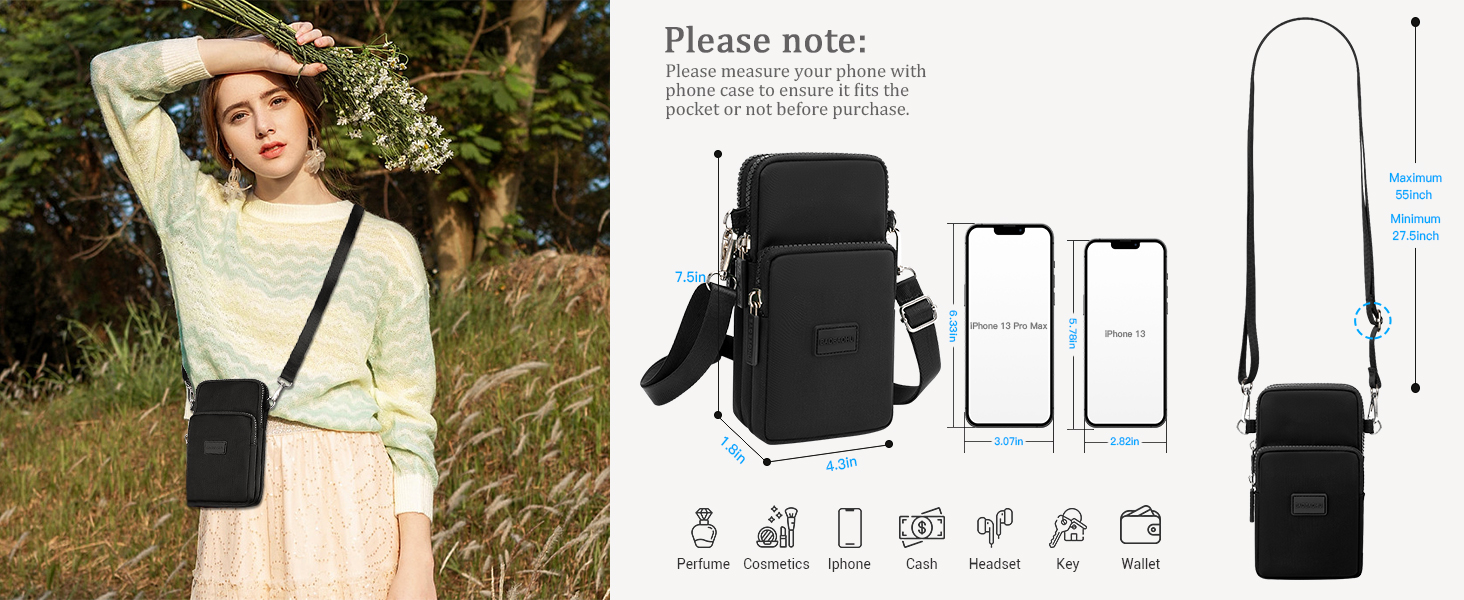 small crossbody bags trendy for women girls purses cell phone bags shoulder bags sling bags