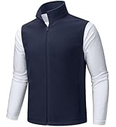 TACVASEN Men's Fleece Vest Zip Up Lightweight Vests Outerwear with Pockets Winter Warm Sleeveless...