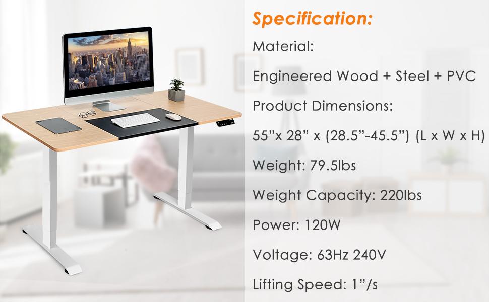 electric standing desk