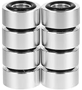 Mikikit 8pcs Silver Aluminum Alloy Speaker Isolation Feet, Turntable Isolation Pad for Reduce Vib...