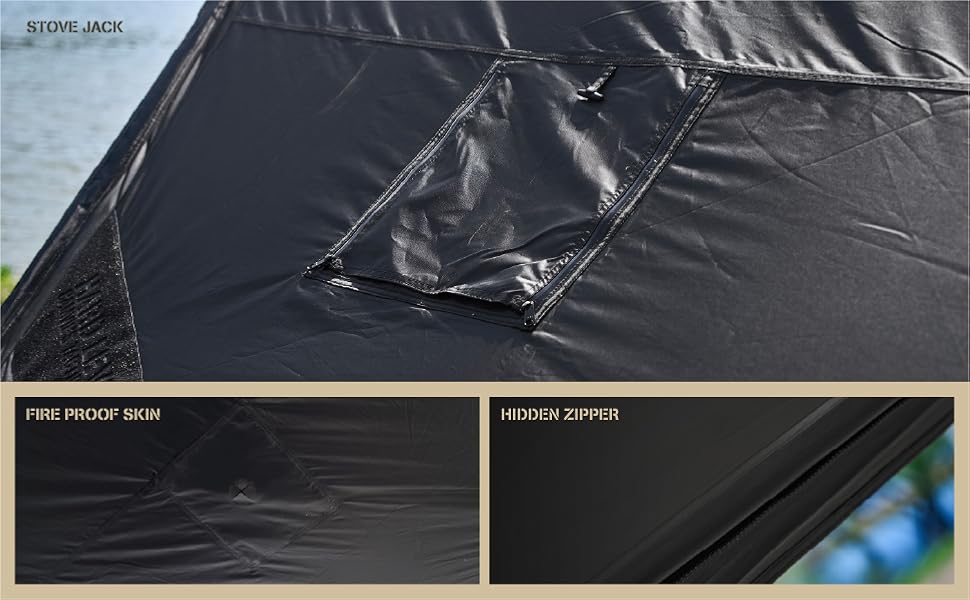 Amazon | CAMVIL ZIP-TARP ジッパータープ 5m ブラック
