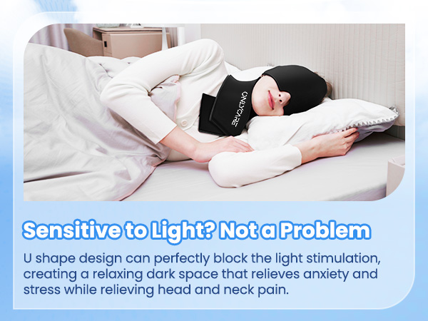 Migraine Relief Cap and Neck Ice Pack Wrap Gel Set