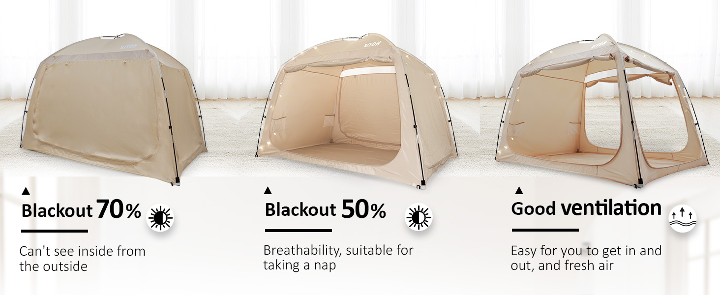 Bed Tent Bed Canopy Twin Size for Adult Sleeping Tents Dream Tents Blackout Privacy Tents Full Queen