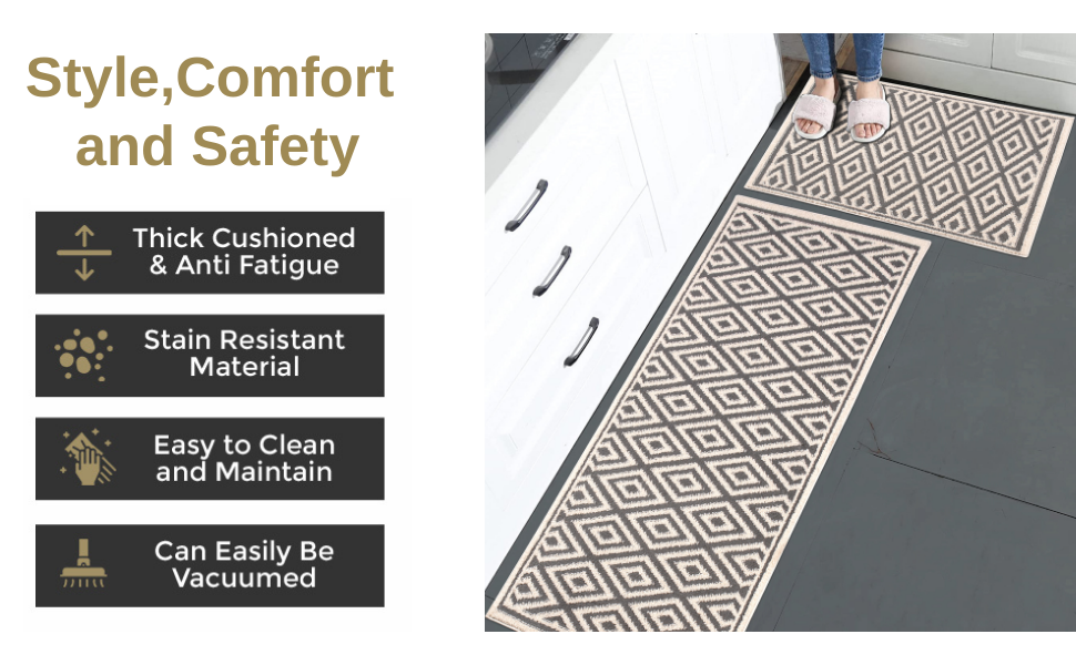 The Sofia Rugs Non Slip Decorative Bathroom Runner Rug