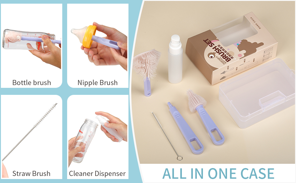 baby bottle brush set
