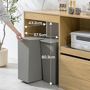 Amazon｜家具350 Conina コシーナ ゴミ箱上ラック レンジ台