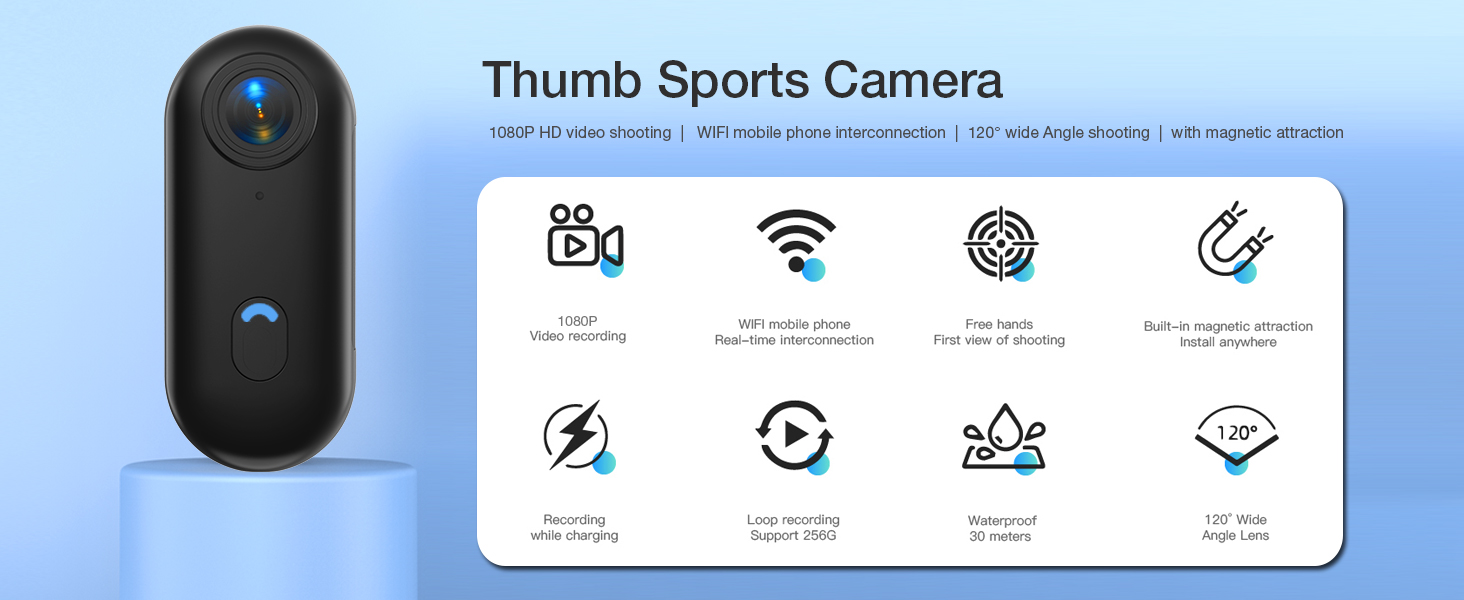 action camera, body camera 4k, small body camera, 4k thumb action camera, POV camera, body cam