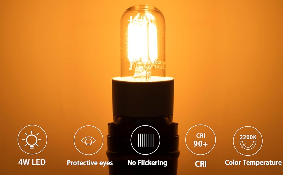 Dimmable 4W E12 Candelabra Led Bulb 2200K Warm White = 40