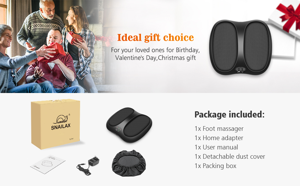 Snailax Foot Massager Machine, Shiatsu Feet Massager with