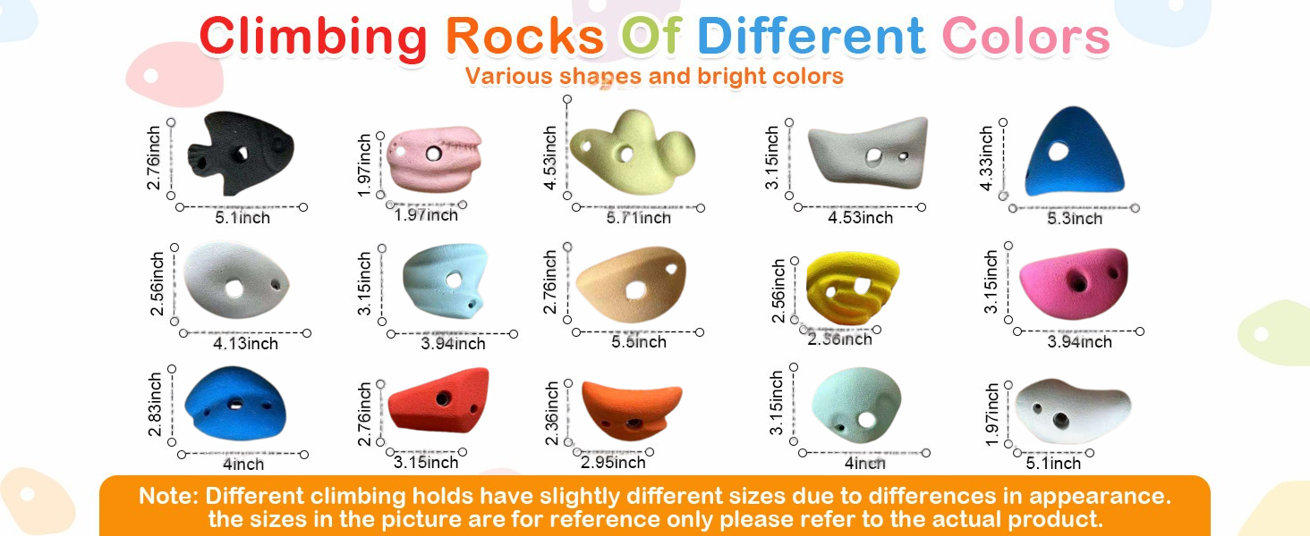 Rock climbing holds