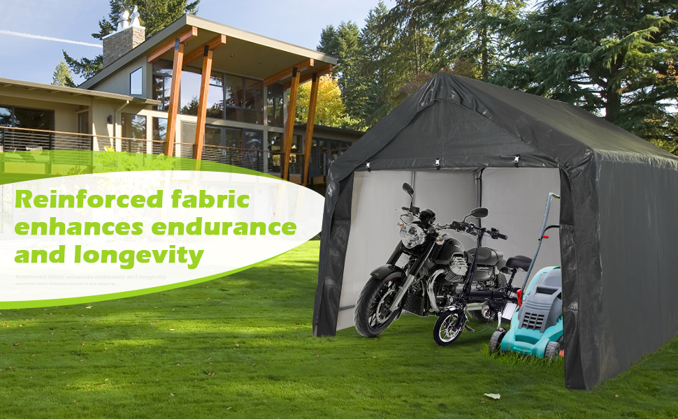 TNINE 10' x 10' Heavy Duty Steel Metal Frame Peak Roof