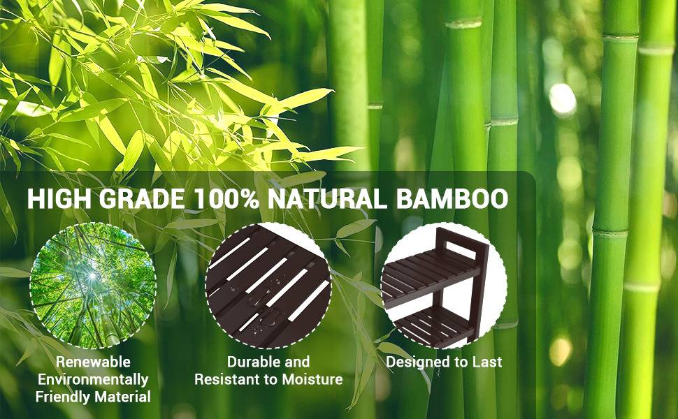 Homykic Over The Toilet Storage, Bamboo 3Tier OverThe