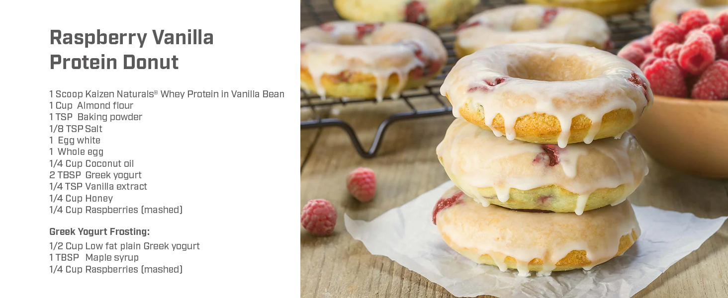 Raspberry Vanilla Protein Donut