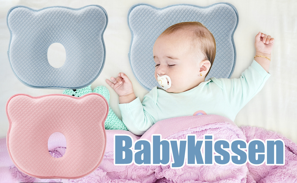 ATSGJLZN Baby Pillow, Pillow Baby Pillow Against Flat Head Baby Pillow