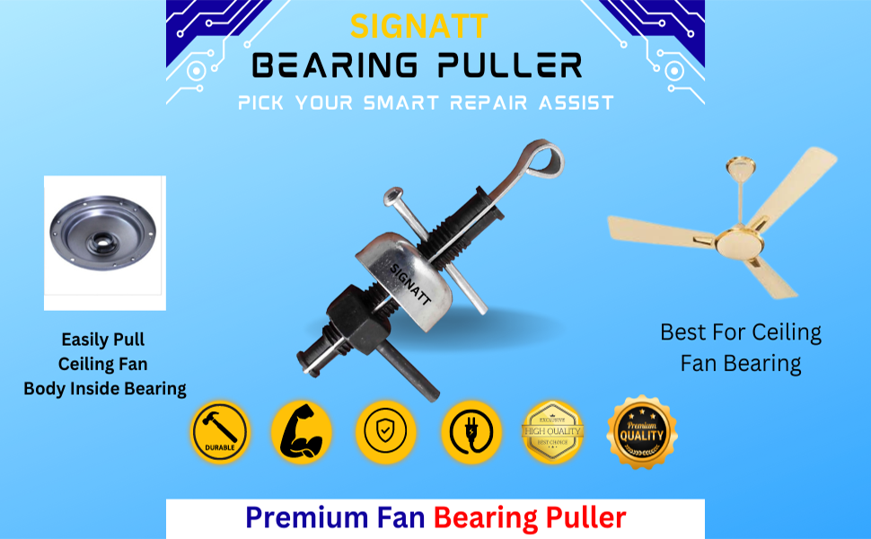 SIGNATT Premium 2 in 1 Ceiling Fan Heavy Bearing Fan Puller Lever Tool