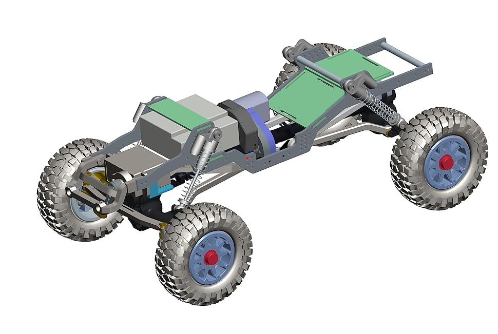 DKKY 1/24 LCG Carbon Fiber Chassis Kit Frame Girder, Low Center of