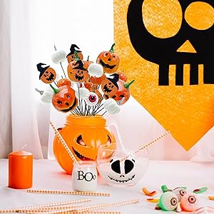 Amazon.com: 4Pcs Halloween Artificial Black Flowers Picks