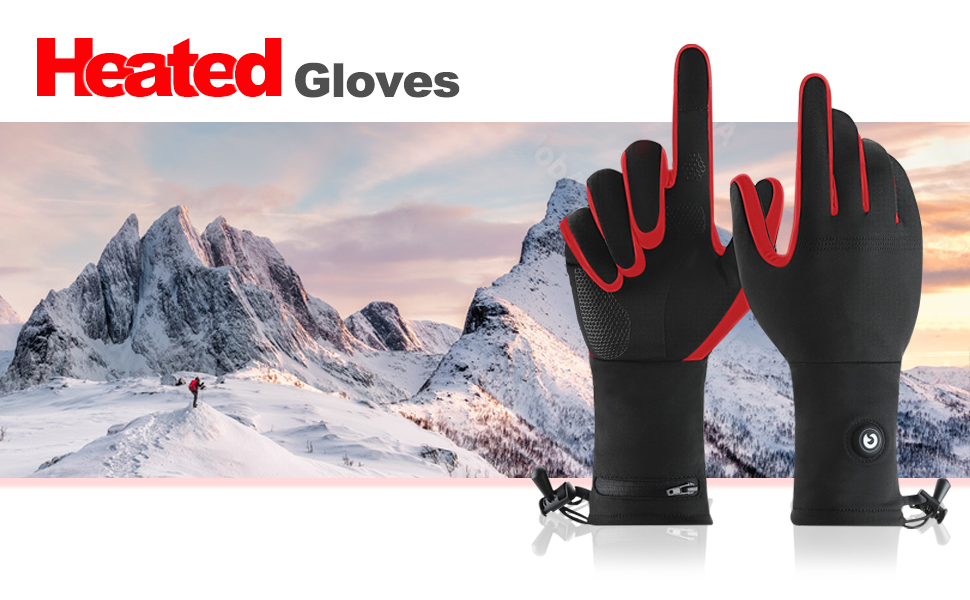 Heated Glove Liners for Men Women, Rechargeable Battery