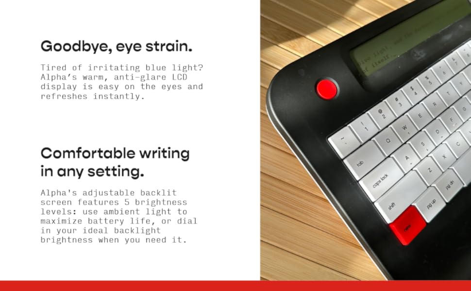 【ほぼ新品】Free write alpha Amazon.com : Freewrite Alpha | Distraction-Free Word