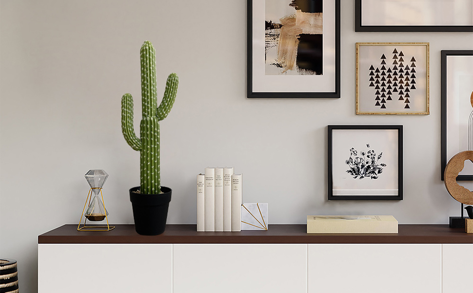 momoplant Artificial Cactus Succulent Plant, 24 Inch Faux