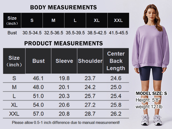 PINSPARK Sweatshirts for Women Crewneck Fall Outfits Side