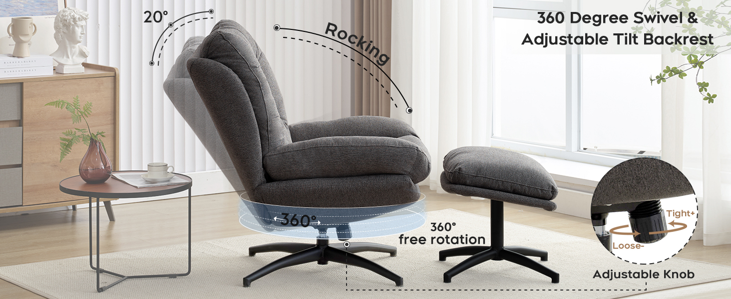 360° swivel chair