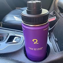 Puddles 2 Oceans Water Bottle with Snack Compartment, 2 in 1 Insulated  Water Bottle with Storage Container, Kids Water Bottle, Snack Containers  for