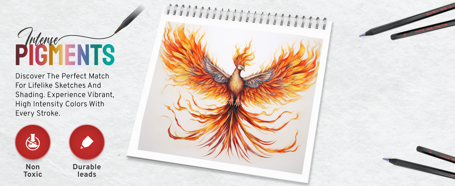 black widow adult coloring pencils