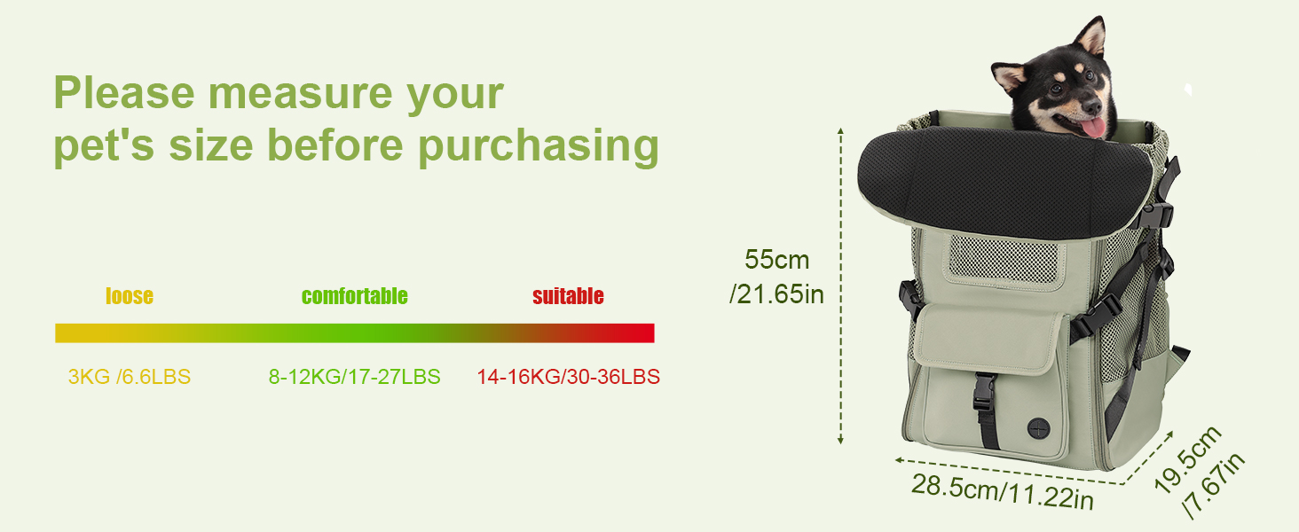 Dog Backpack Carrier