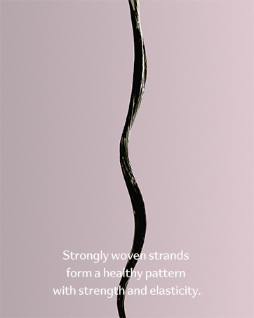 Strongly woven strands form a healthy pattern with strength and elasticity