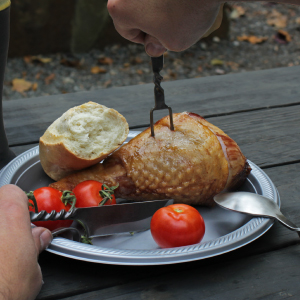 Medieval Utensil Set Action Shot