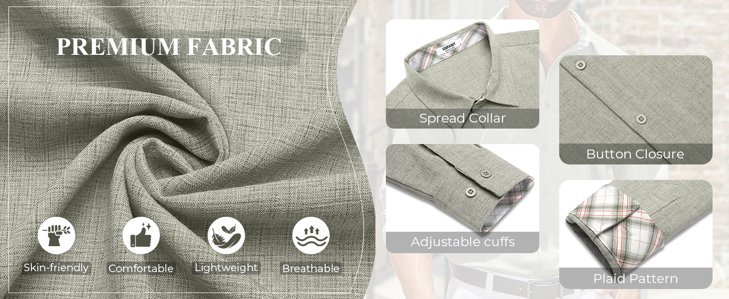 men casual shirt long sleeve