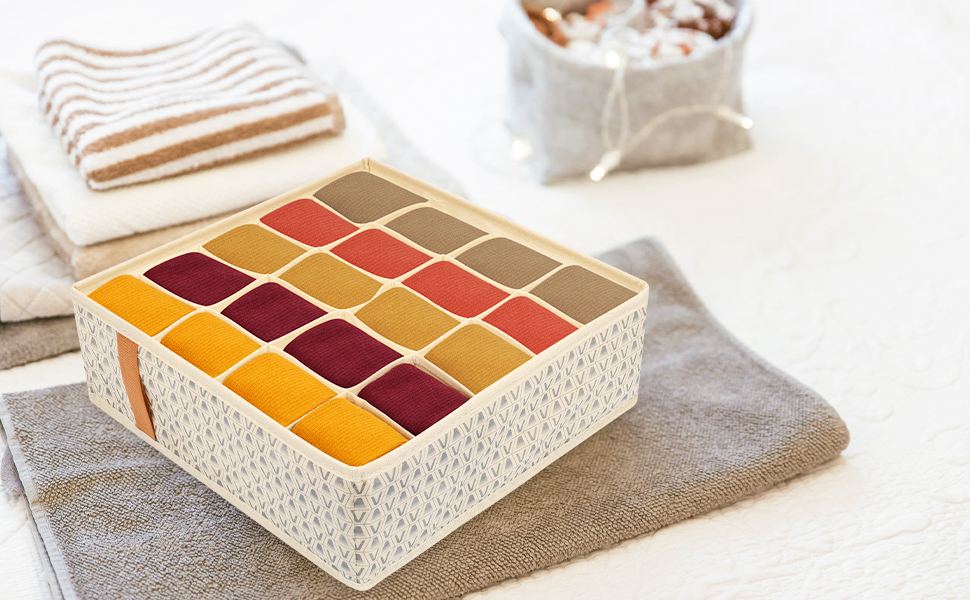 FYY Sock Drawer Organizer Divider, Underwear Drawer