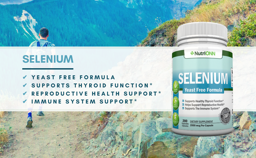NutriONN Yeast Free Selenium Supplement