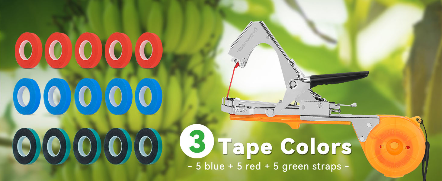 GROWNEER Plant Tying Machine, Plant Tapener, Plant Tape