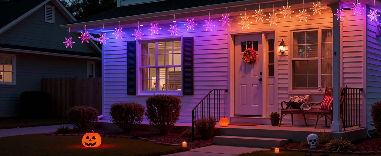 twinkle snowflake lights