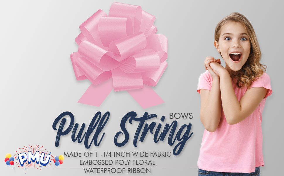 PMU Pull String Bows Gift Bows for Wedding, Birthdays