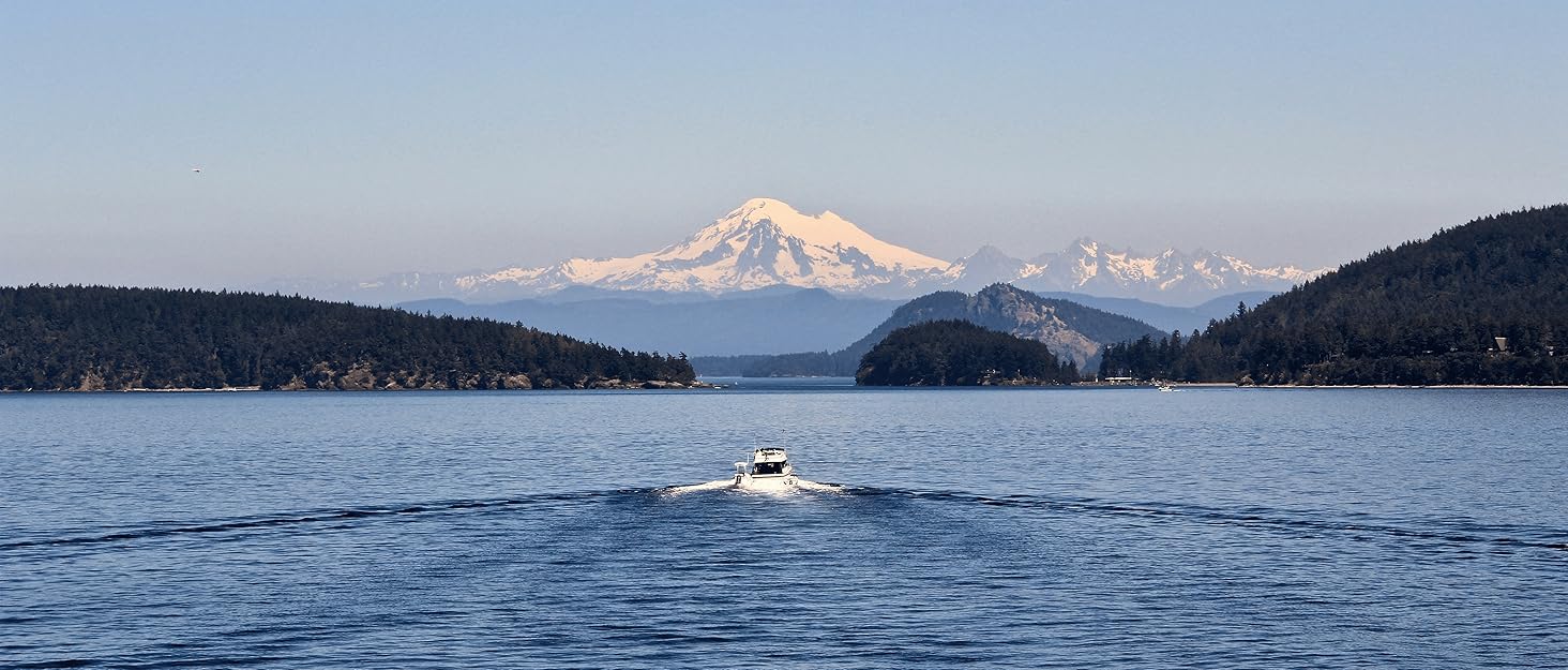 boat heading towards mt rainier