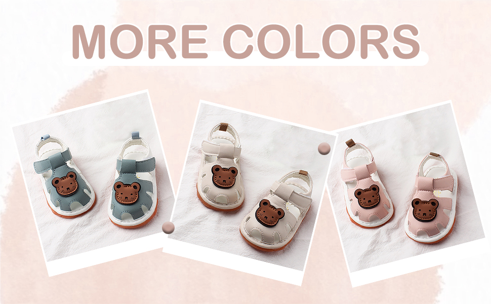 Baby Boys Girls Hook Loop Flat Wide Barefoot Shoes 