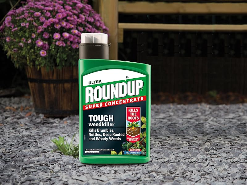 Roundup Tough Weedkiller, Concenrate, Makes up to 100 Litres, 1 Litre