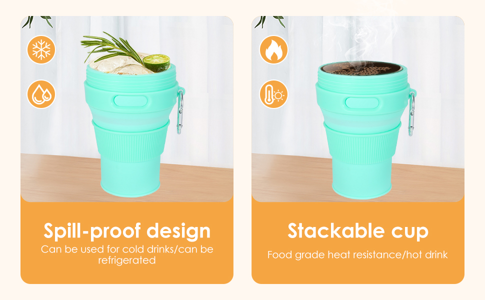 collapsible travel mug collapsable cups silicone water bottle collapsible