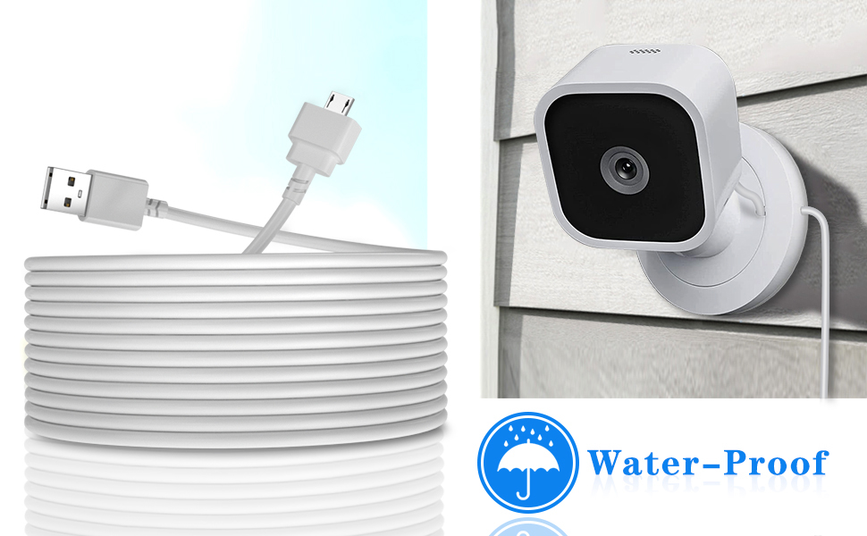 Itramax 10 FT Blink Mini Charger Cable with Wall Adapter(2 Pack