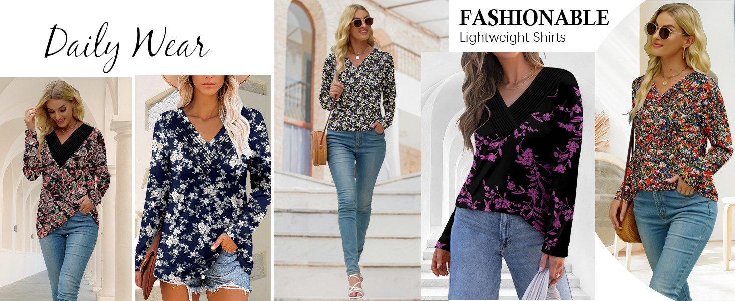 women's fashion pullover sweaters for women womens long sleeve t shirts v neck t shirts for women