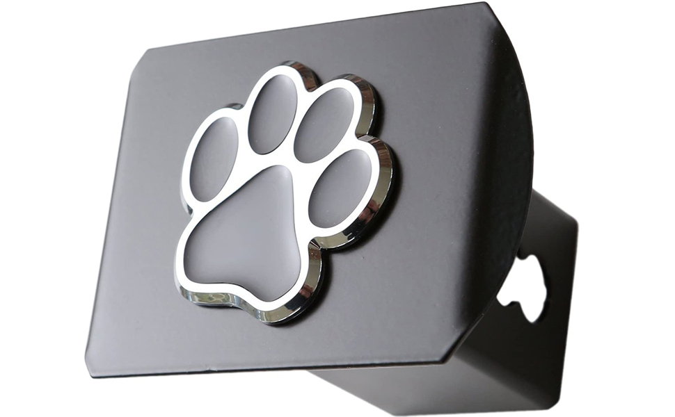 LFPartS Bear Dog Animal Paw Foot 3D Emblem Metal Trailer