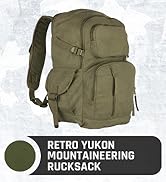 Fox Outdoor Products Retro Yukon Mountaineering Rucksack – Vintage-Style Backpack with Multi-Pock...