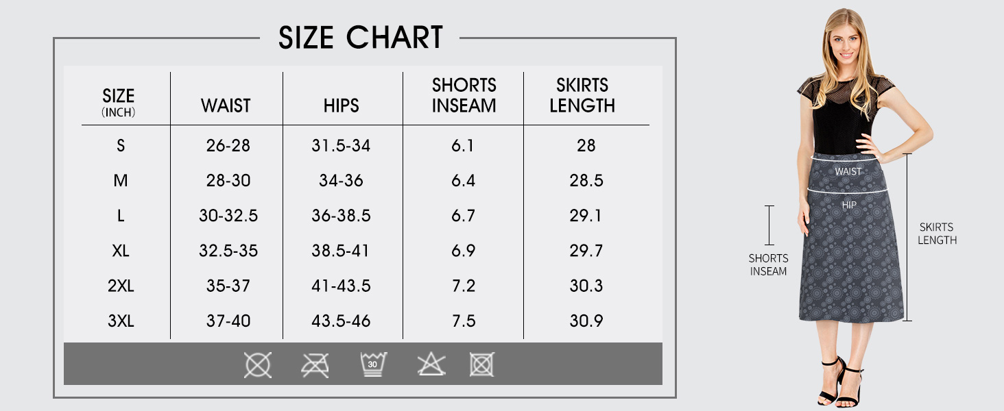 Women's Midi Length Skorts Skirts with Pockets Modest Skirts 28" Long Knee Length Athletic Skorts