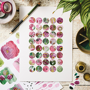 abstract art mixed media watercolour journal prompts artist sketchbook beginner botanical painting